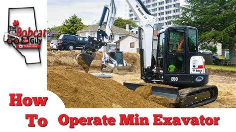 mini excavator operation youtube